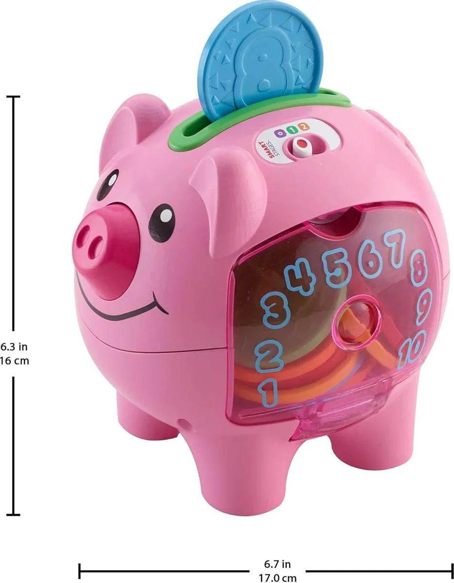Fisher-Price Laugh & Learn Smart Stages Piggy Bank DGC34 Educational Toy Plastic New image 6