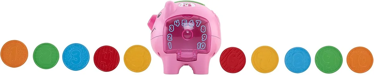 Fisher-Price Laugh & Learn Smart Stages Piggy Bank DGC34 Educational Toy Plastic New image 7