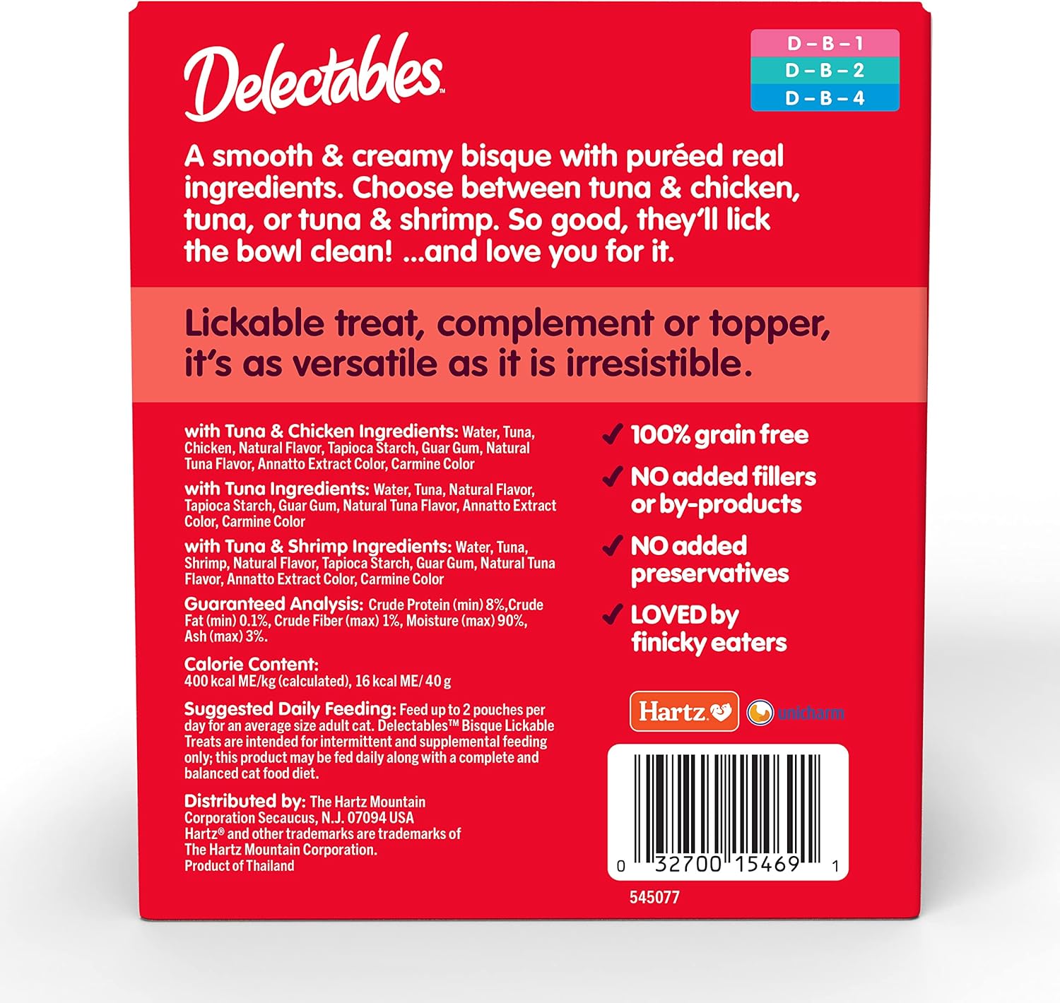 Delectables Lickable Wet Cat Treats Chicken, Tuna & Shrimp 12 Count - New image 8