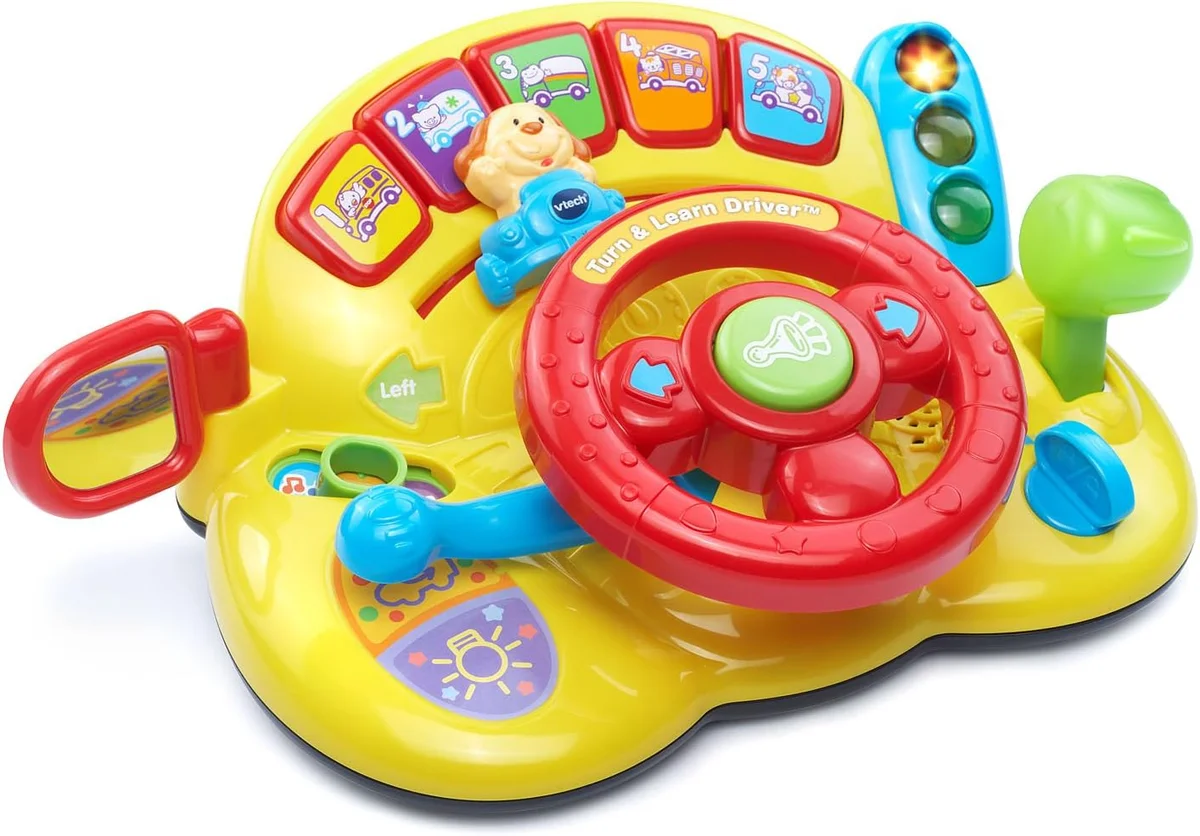 VTech Turn and Learn Driver 80-166600 Interactive Toy Yellow New