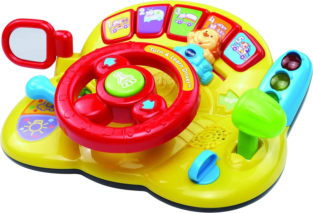VTech Turn and Learn Driver 80-166600 Interactive Toy Yellow New image 3