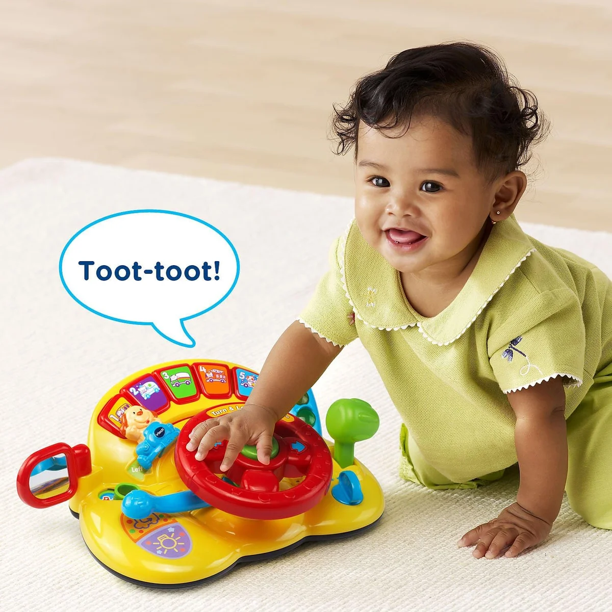 VTech Turn and Learn Driver 80-166600 Interactive Toy Yellow New image 5