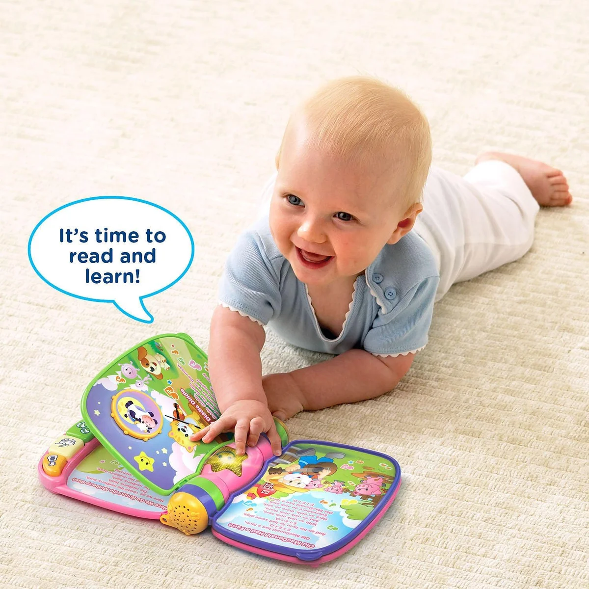 VTech Musical Rhymes Book 80-166710 Interactive Electronic Learning Book Pink New image 6
