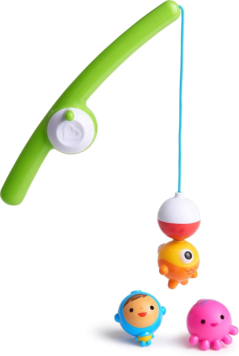 Munchkin Fishin' Magnetic Bath Toy Set 4pc Assorted New