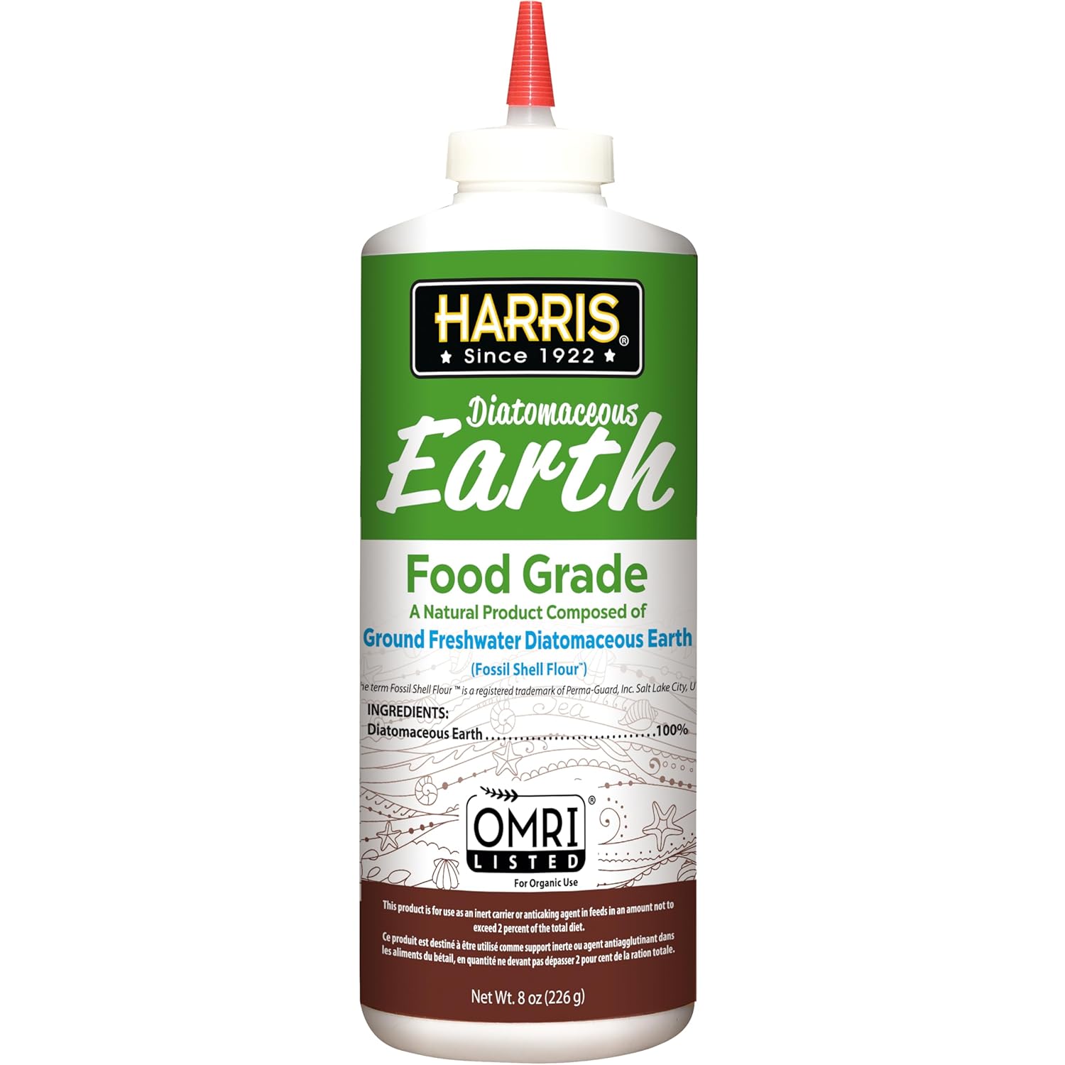HARRIS Diatomaceous Earth Food Grade 8oz Puffer Tip Lab Chemical New image 5