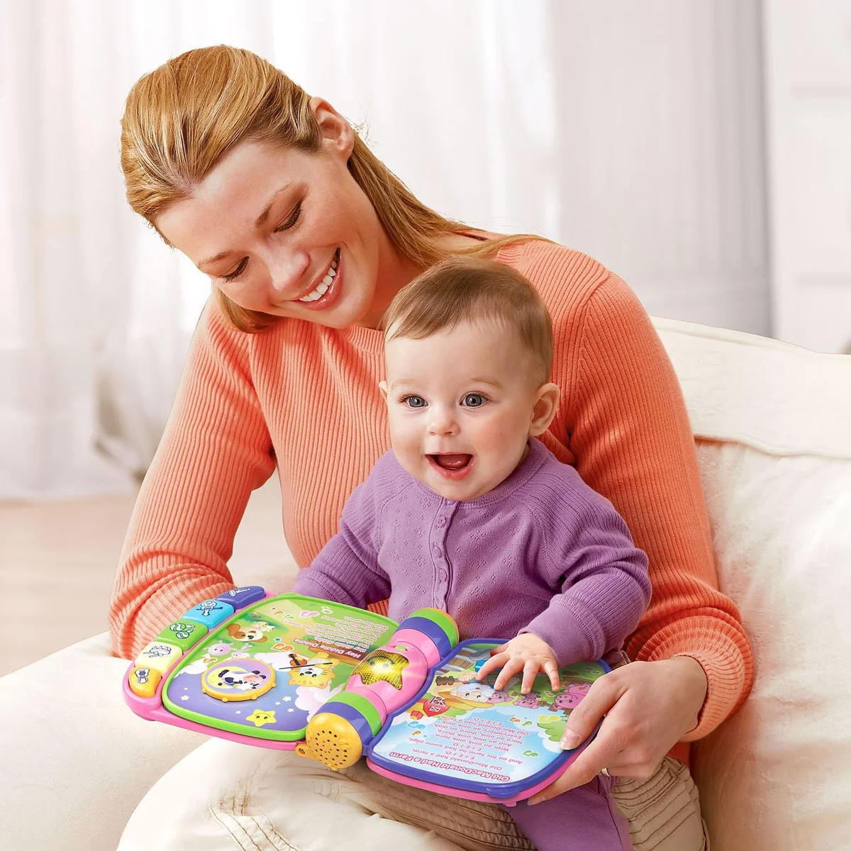 VTech Musical Rhymes Book 80-166710 Interactive Electronic Learning Book Pink New image 5