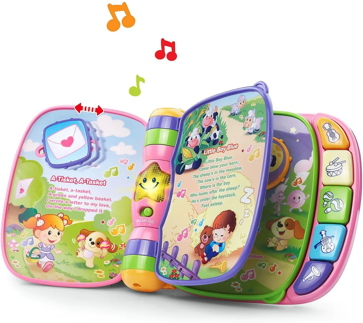 VTech Musical Rhymes Book 80-166710 Interactive Electronic Learning Book Pink New image 2