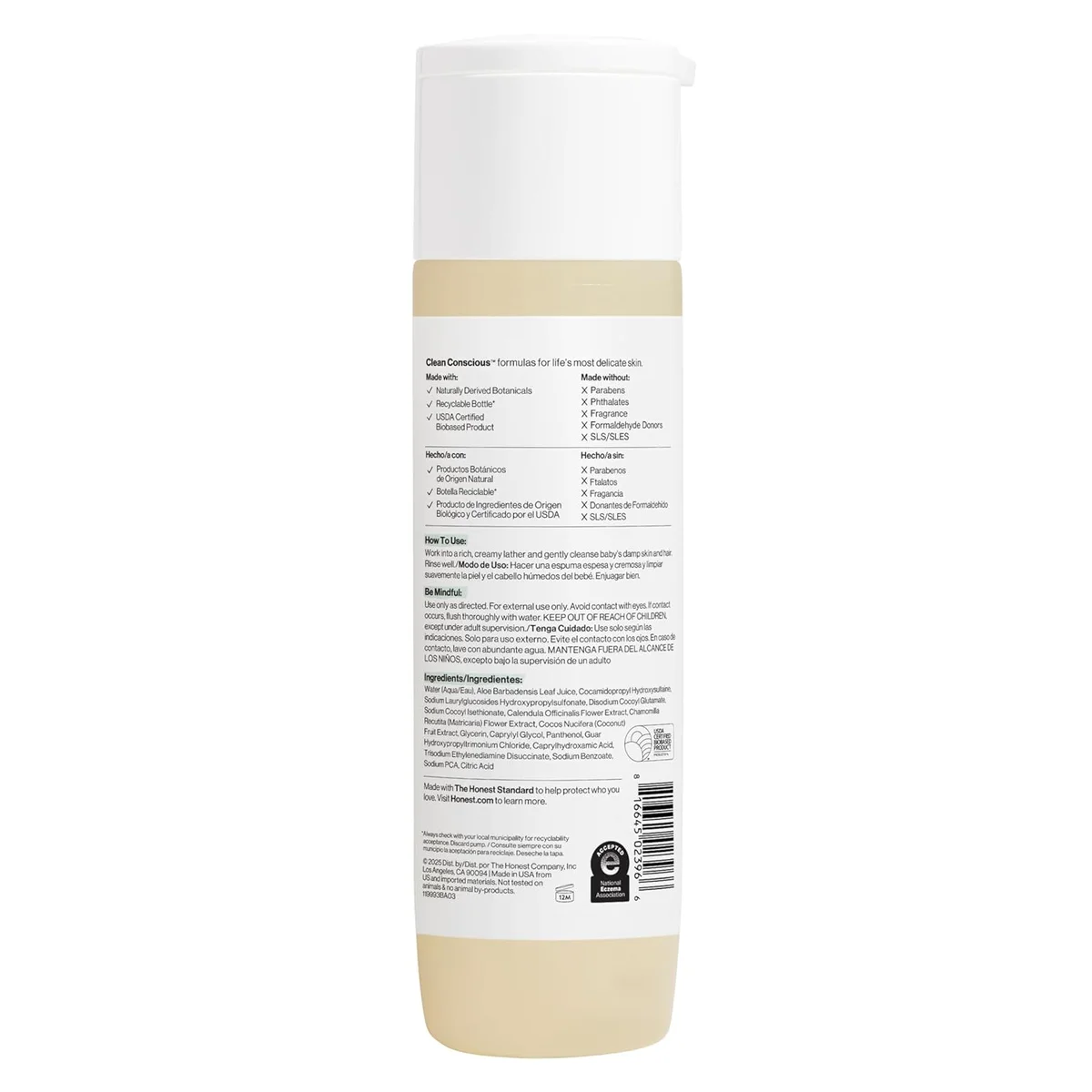 The Honest Company 2-in-1 Baby Shampoo & Body Wash Fragrance-Free Tear-Free Hypoallergenic 10 fl oz New image 10
