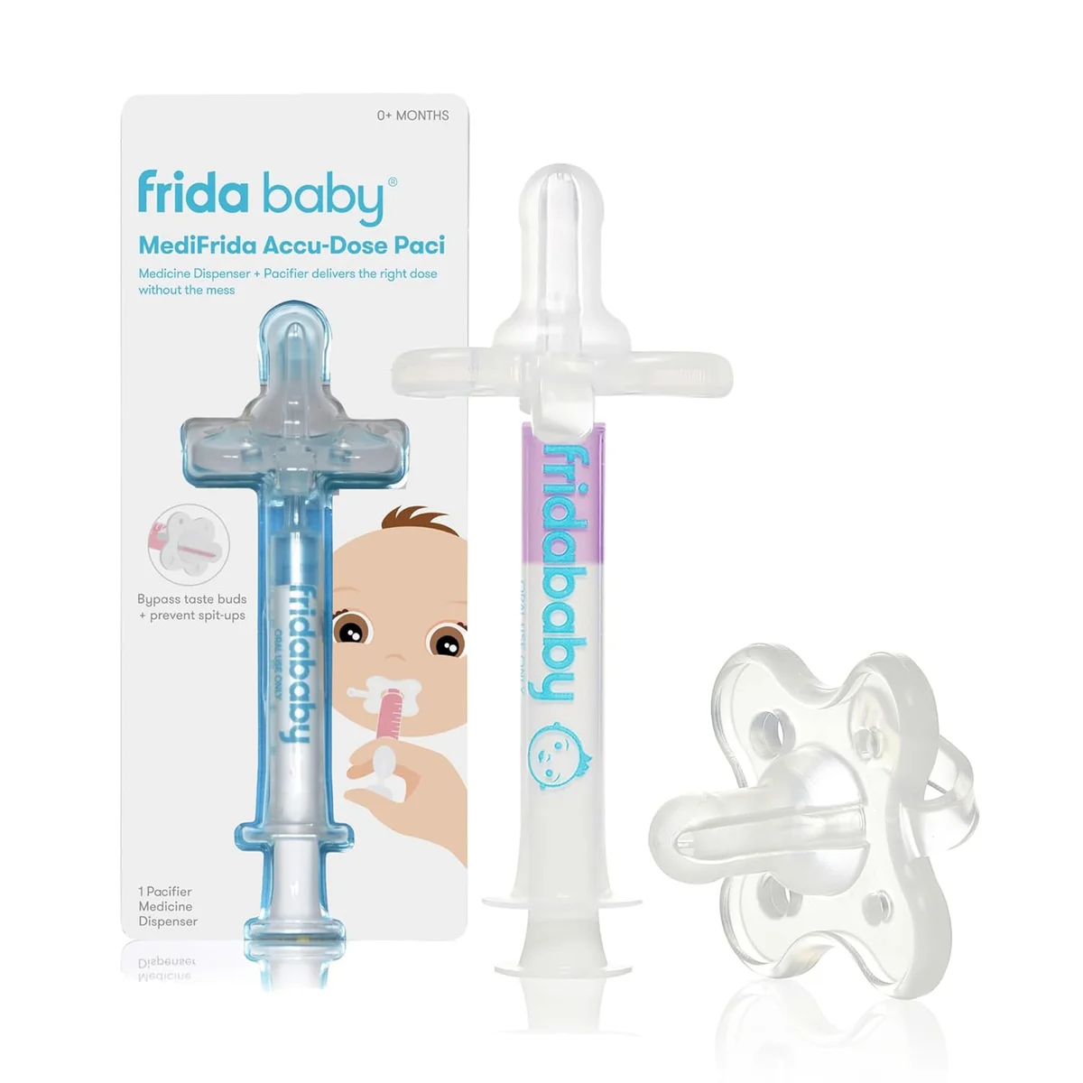 Frida Baby Medicine Pacifier Syringe Model 019 Silicone MediFrida Dispenser New