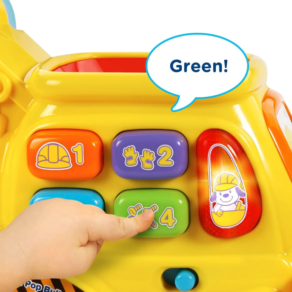 VTech Pop-a-Balls Push and Pop Bulldozer 80-506000 Yellow New image 4