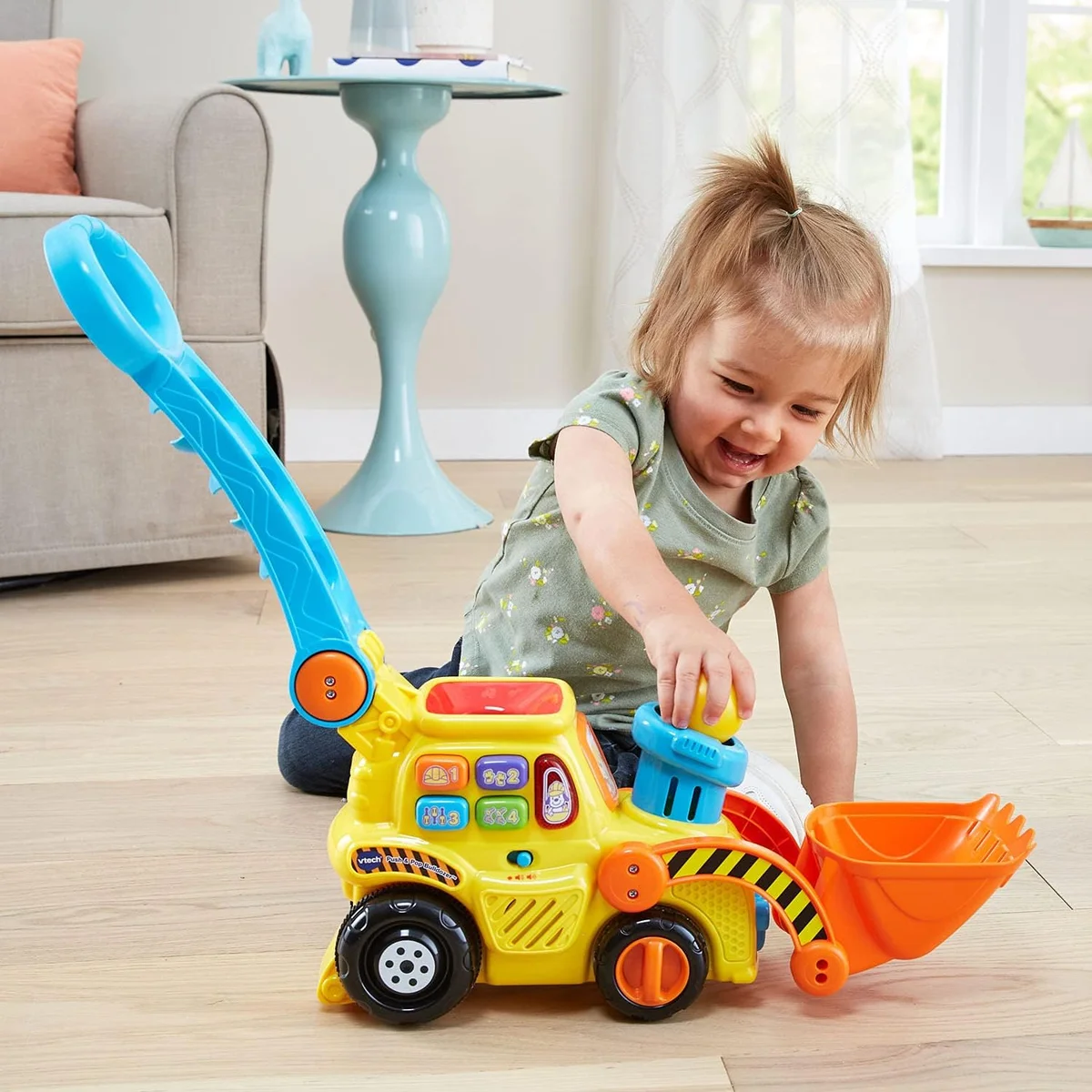 VTech Pop-a-Balls Push and Pop Bulldozer 80-506000 Yellow New image 9