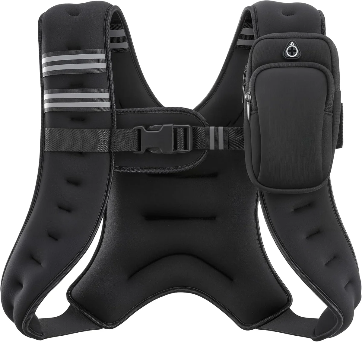 ZELUS Weighted Vest 6lb/8lb/12lb/16lb/20lb/25lb/30lb Model FWV-CA-1 Black New image 9