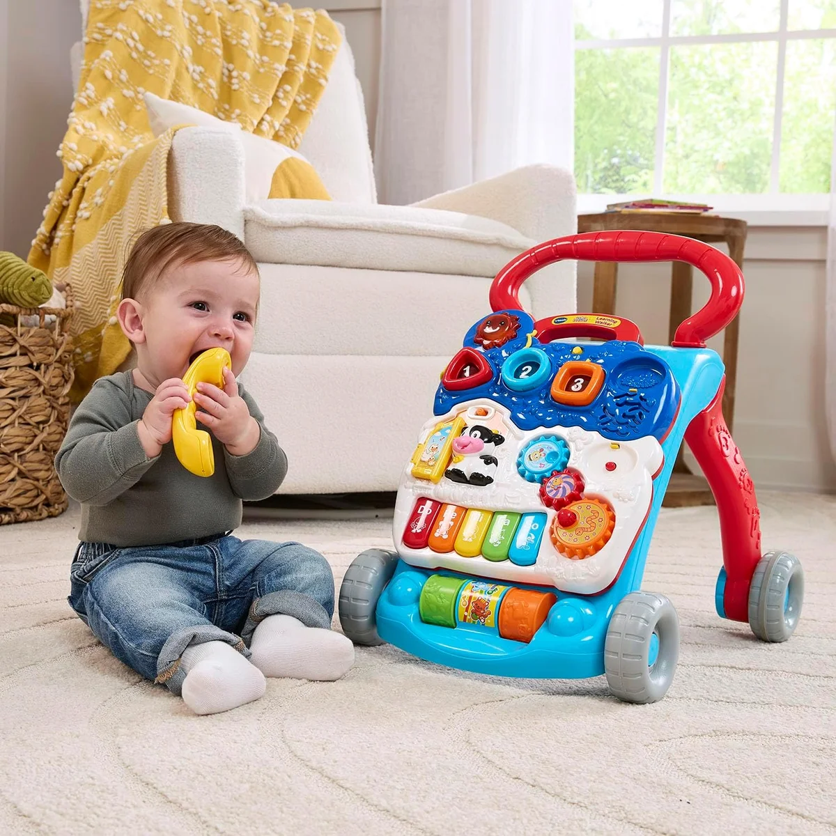 VTech Sit-to-Stand Learning Walker 80-077069 Adaptive Technology Blue New image 10