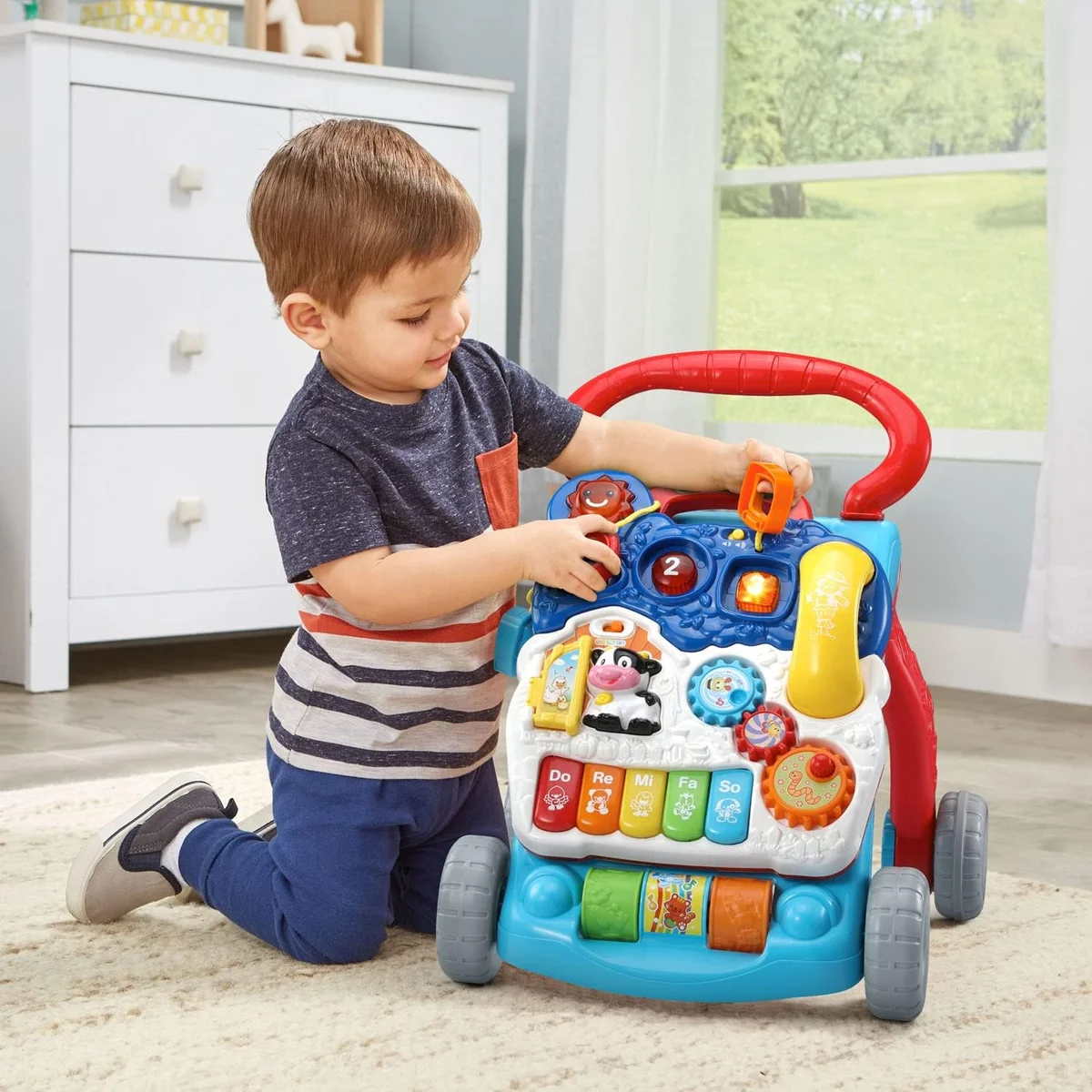 VTech Sit-to-Stand Learning Walker 80-077069 Adaptive Technology Blue New image 9