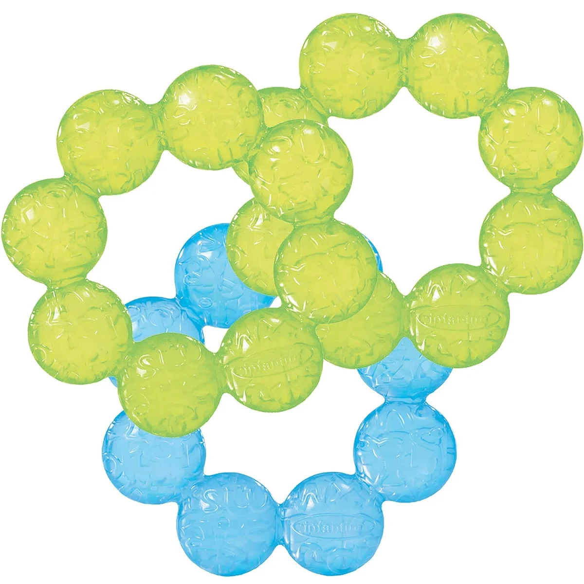 Infantino Water Teethers 216-526 Cooling & Massaging Relief Lime & Blue - New