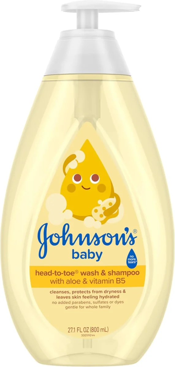 Johnson's Baby Head-To-Toe Baby Wash & Shampoo 4341485092 2-in-1 Aloe & Vitamin B5 27.1 fl oz New