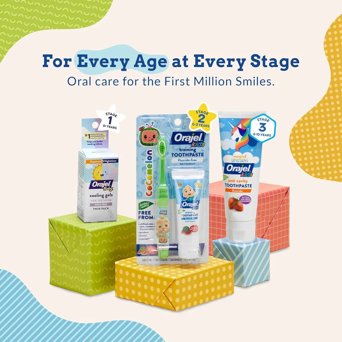 Orajel Baby Cooling Gels for Teething Daytime & Nighttime 0.18oz Tubes Clear New image 5