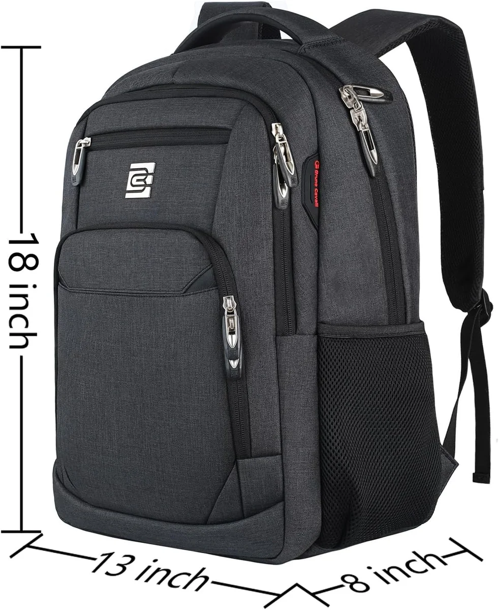 Volher Laptop Backpack Anti Theft Slim Durable 15.6 Inch Black - New image 3