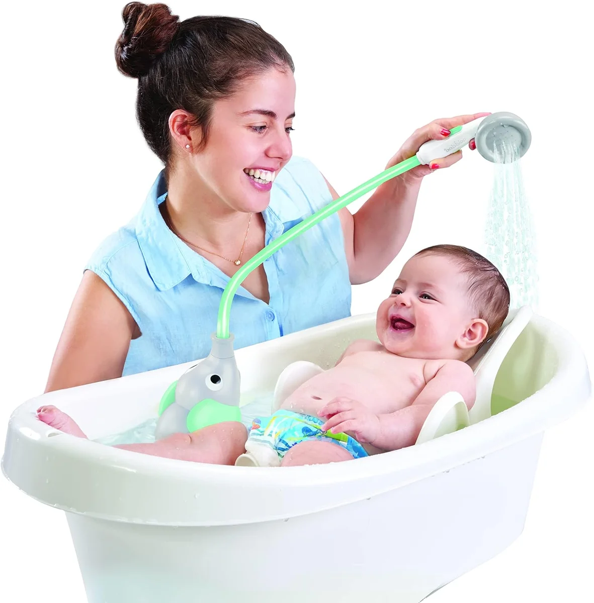 Yookidoo Baby Bath Shower Head Elephant Water Pump Model 40159-40308 Plastic New image 5