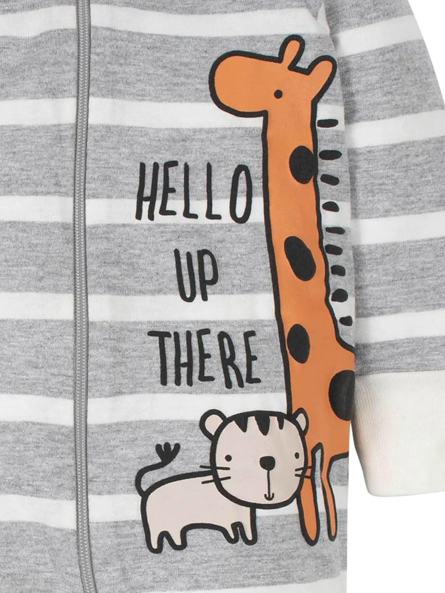Gerber 4 Pack Sleep 'N Play Footie Cotton Jungle New image 5