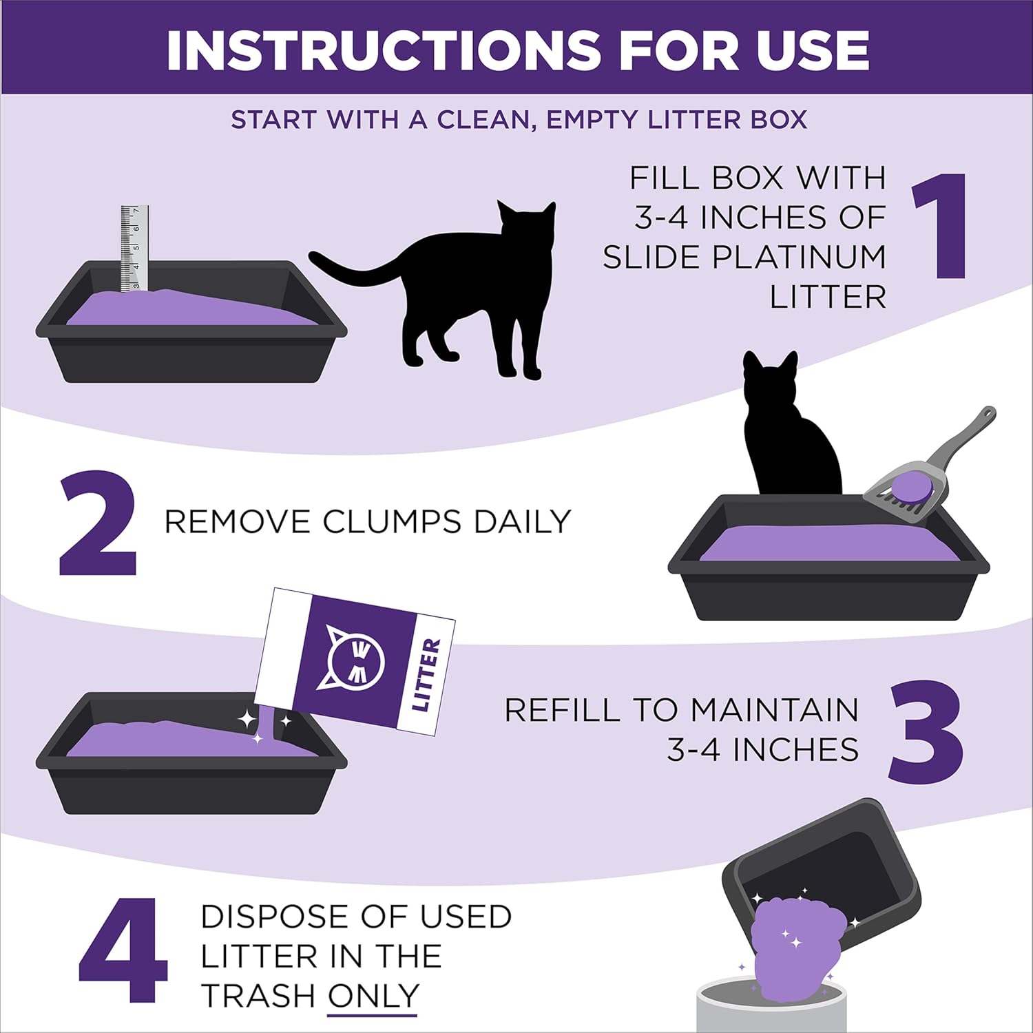 Arm & Hammer Clump & Seal SLIDE Platinum Multi-Cat Clumping Cat Litter 033200975168 14-Day Odor Control 18 lbs New image 6