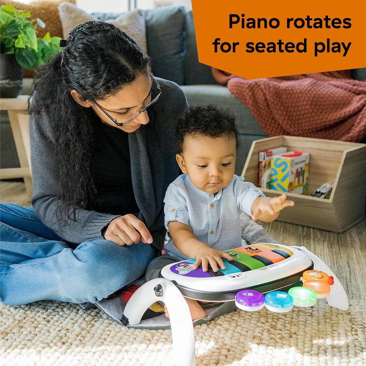Baby Einstein 4-in-1 Kickin' Tunes Music and Language Play Gym 11749 - 10 Piece Set Fabric/Plastic Kickin Tunes 4-in-1 Mat New image 9