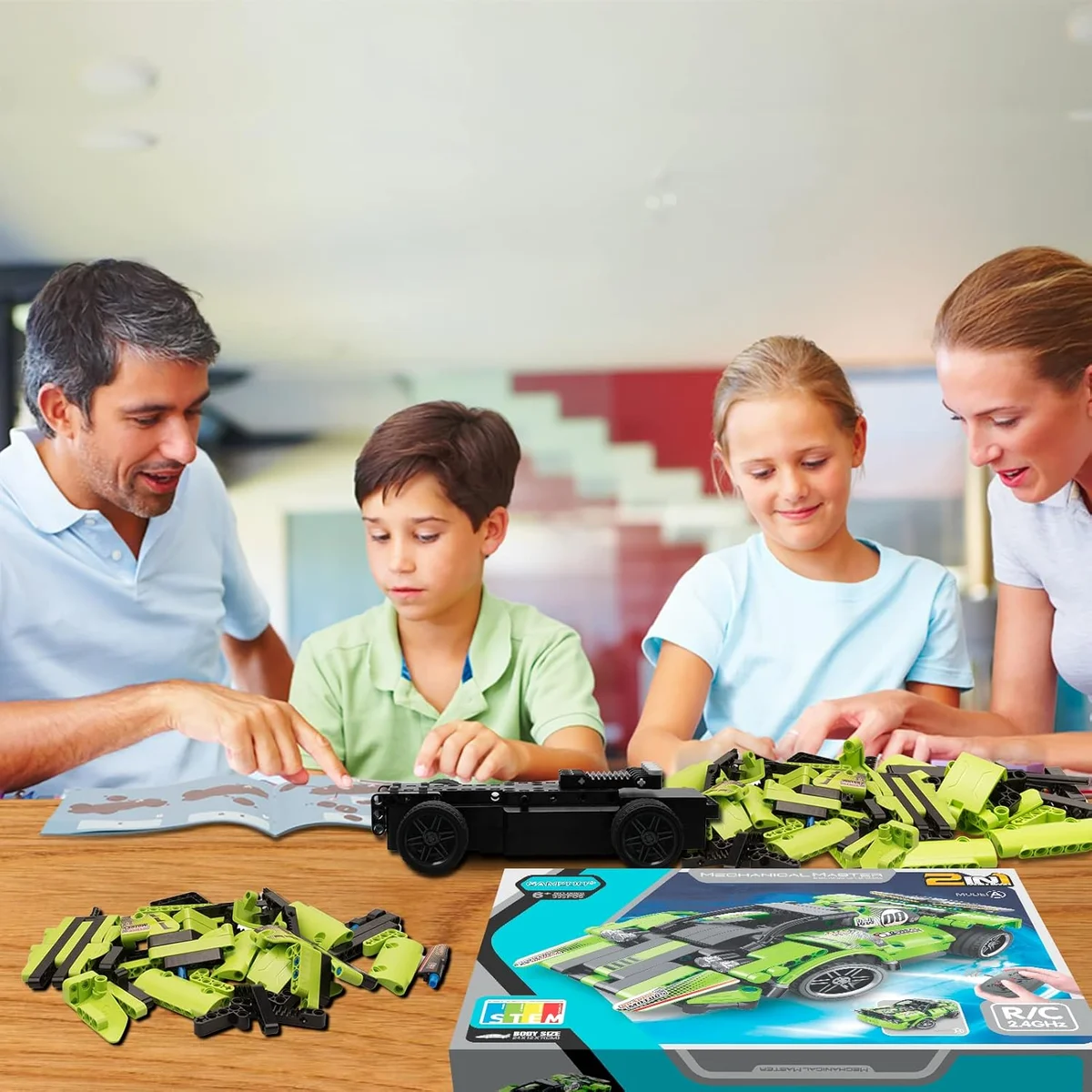 GAMZOO STEM Building Toys 2-in-1 Remote Control Racer 335 Pieces Plastic New image 4