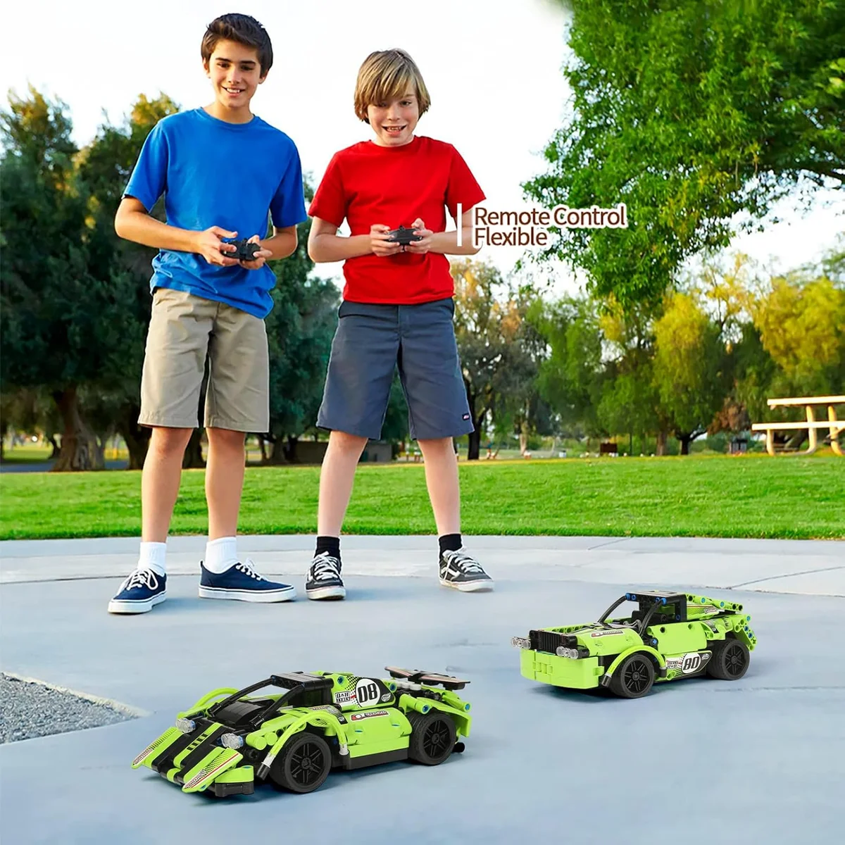 GAMZOO STEM Building Toys 2-in-1 Remote Control Racer 335 Pieces Plastic New image 5