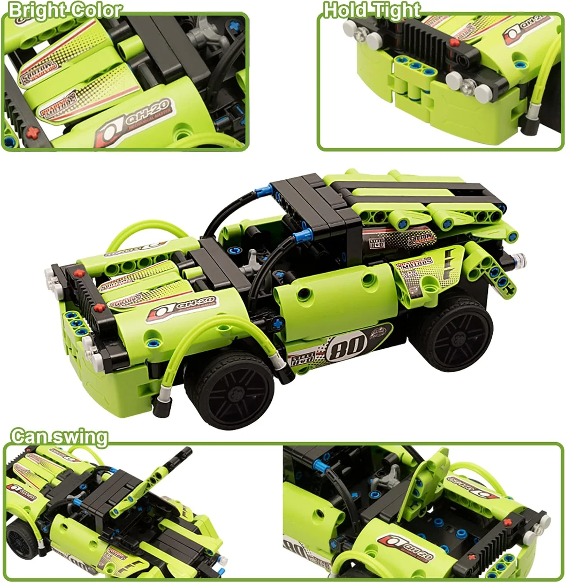 GAMZOO STEM Building Toys 2-in-1 Remote Control Racer 335 Pieces Plastic New image 7