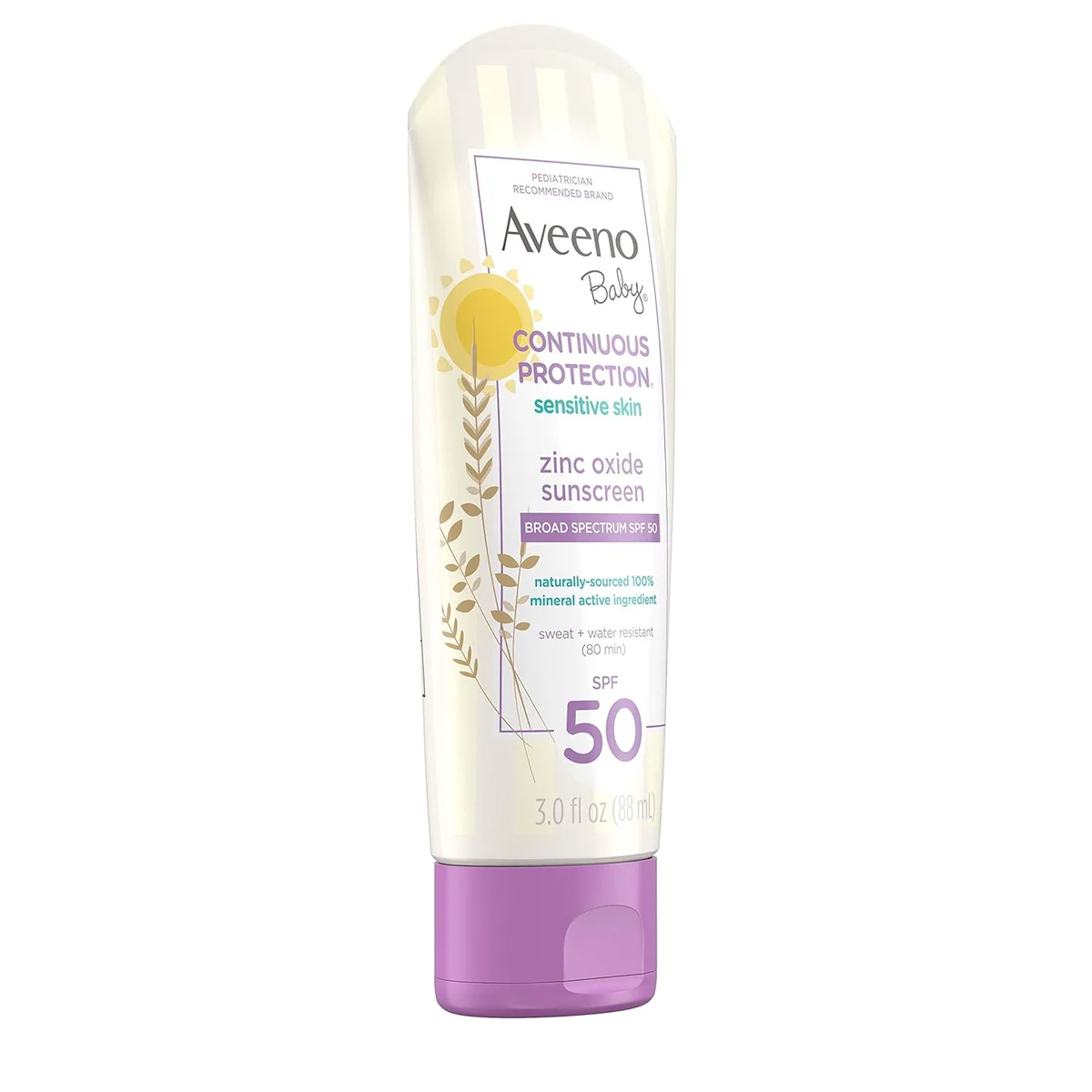 Aveeno Baby Continuous Protection Mineral Sunscreen Lotion SPF 50 3 fl oz - New image 10