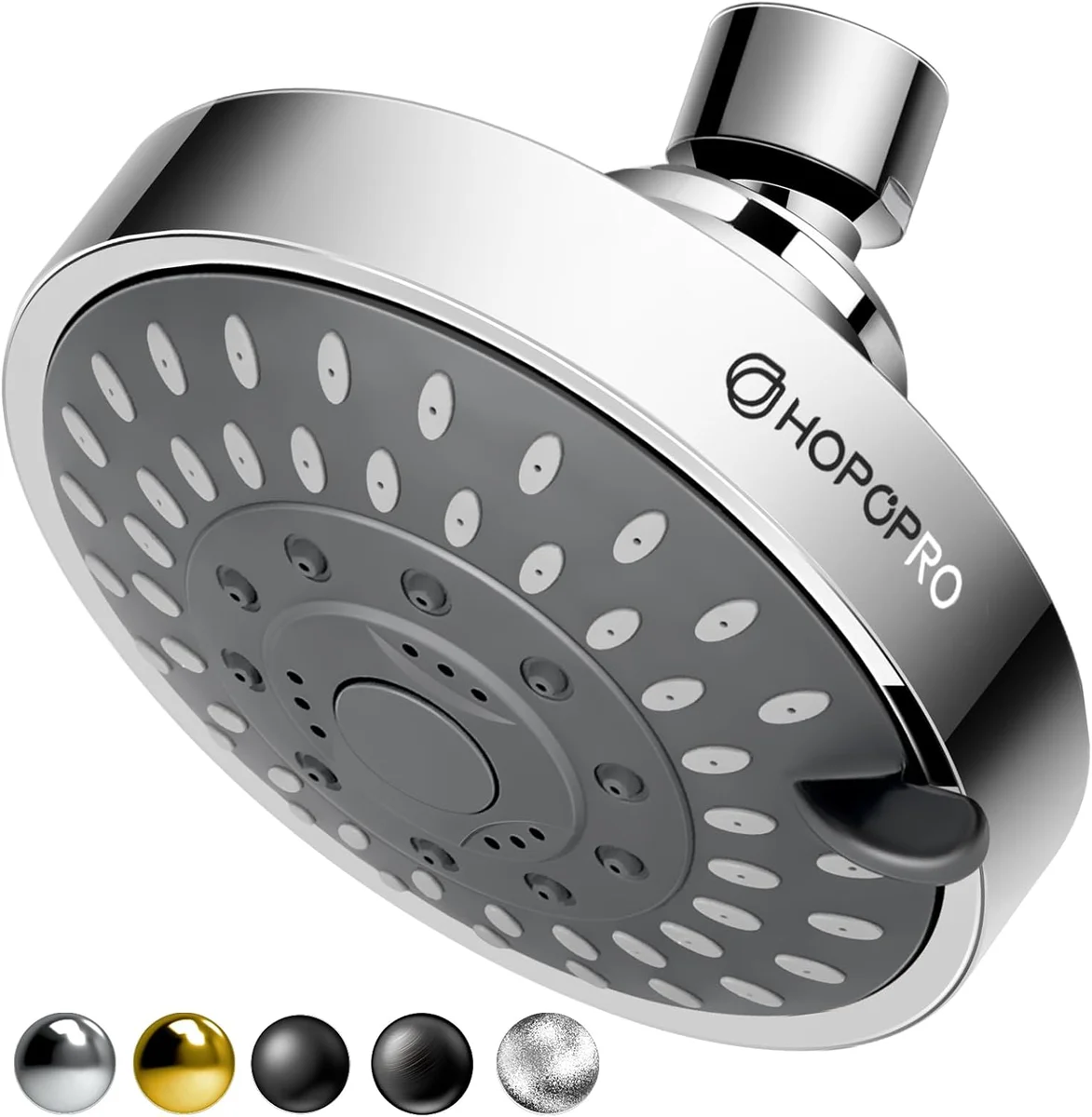 HOPOPRO High Pressure Shower Head 21651 5 Modes 1.8 GPM Chrome New