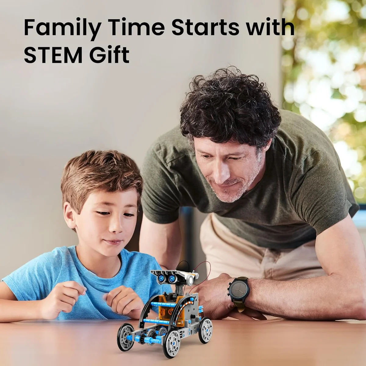 Sillbird 12-in-1 Solar Robot Building Kit US-SB-SolarRobot Educational STEM Toy 190 Pieces Blue/Grey New image 2