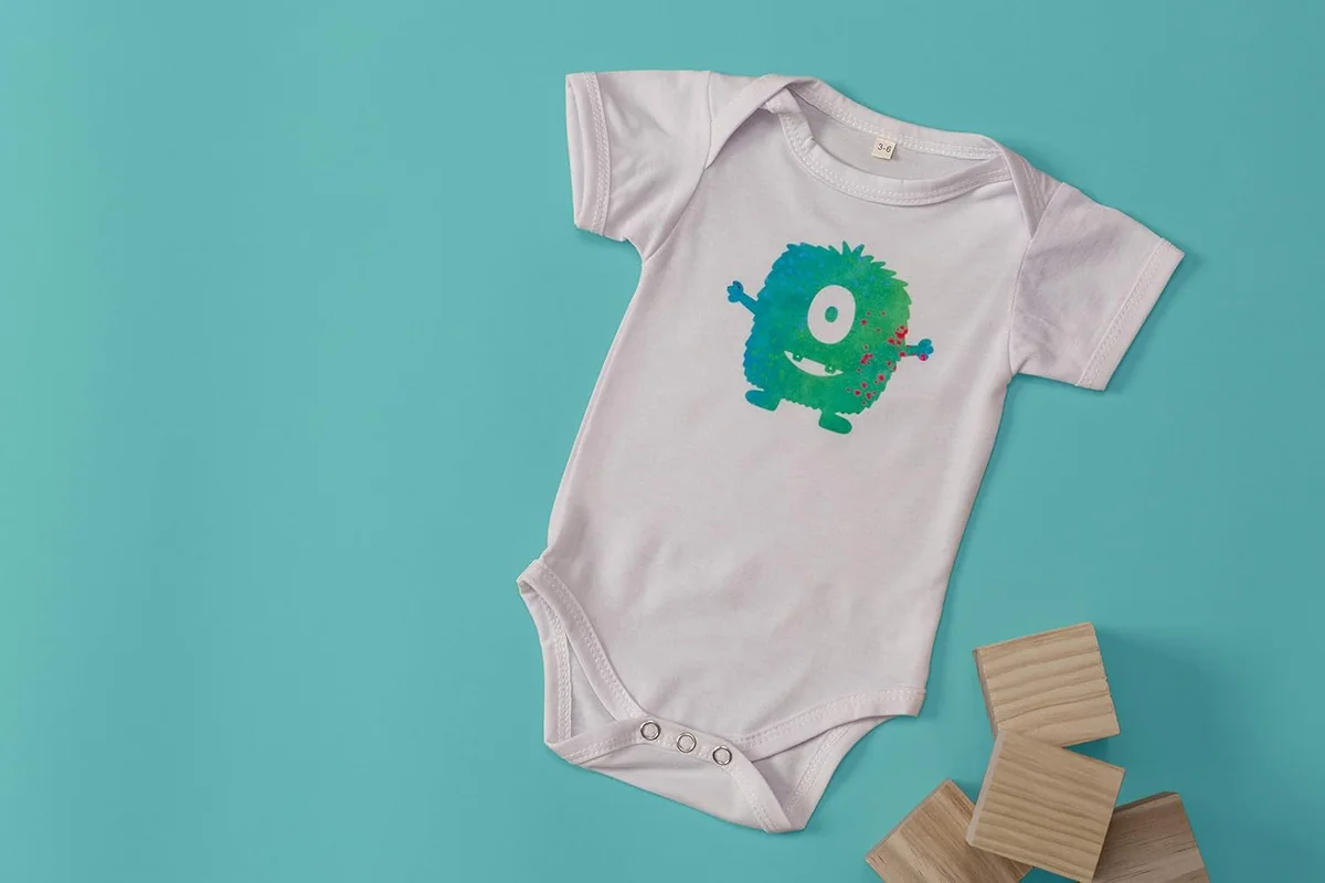 Cricut Baby Bodysuit Blank DIY Custom Baby Onesie 0-3 Months White New image 9