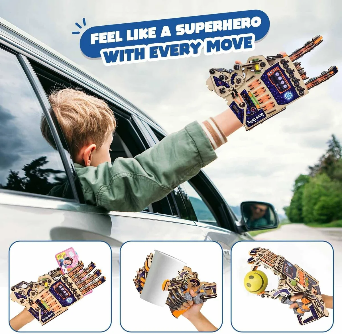 Smartivity DIY Robotic Mechanical Hand STEM Toy for Kids 8-14 Years Old | Parents Choice Award Winner I Birthday Gift for Kids | Engineering Kit for 8, 9, 10, 11, 12, 13, 14 Years Old Boys & Girls image 4