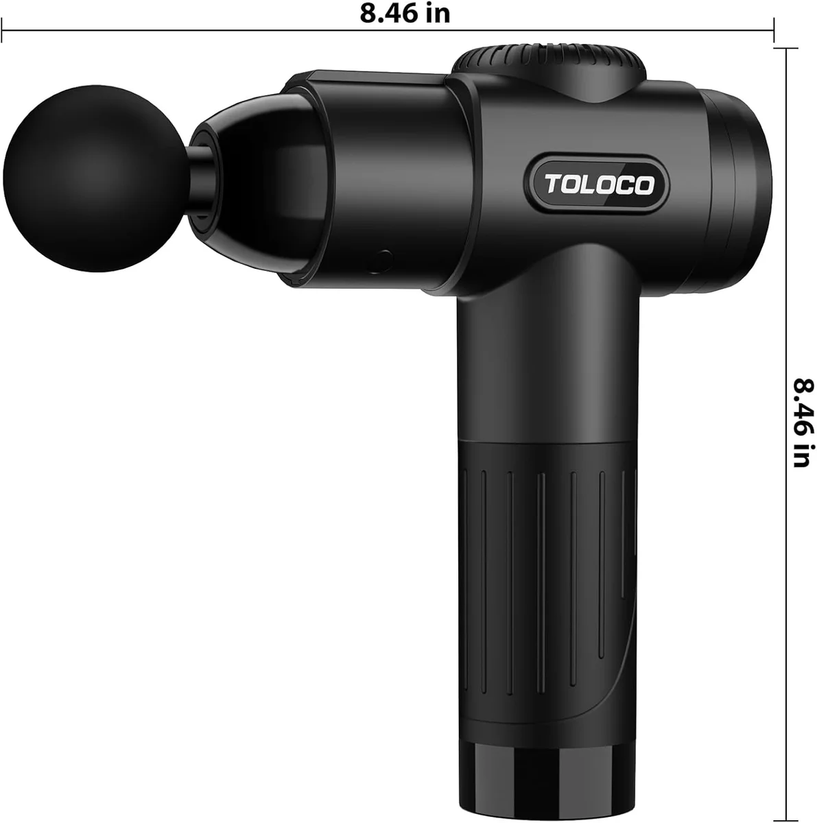 TOLOCO Massage Gun Deep Tissue EM26 10 Massage Heads Silent Motor Black New image 9