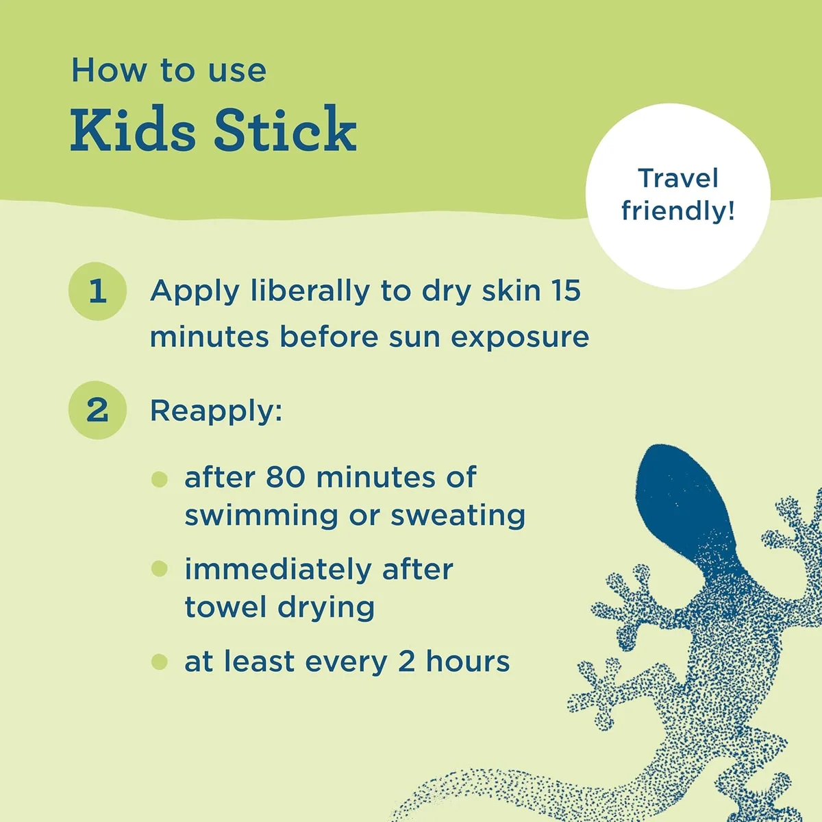 BLUE LIZARD Kids Mineral Sunscreen Stick SPF 50 Zinc Oxide F12059 Stick - New image 7