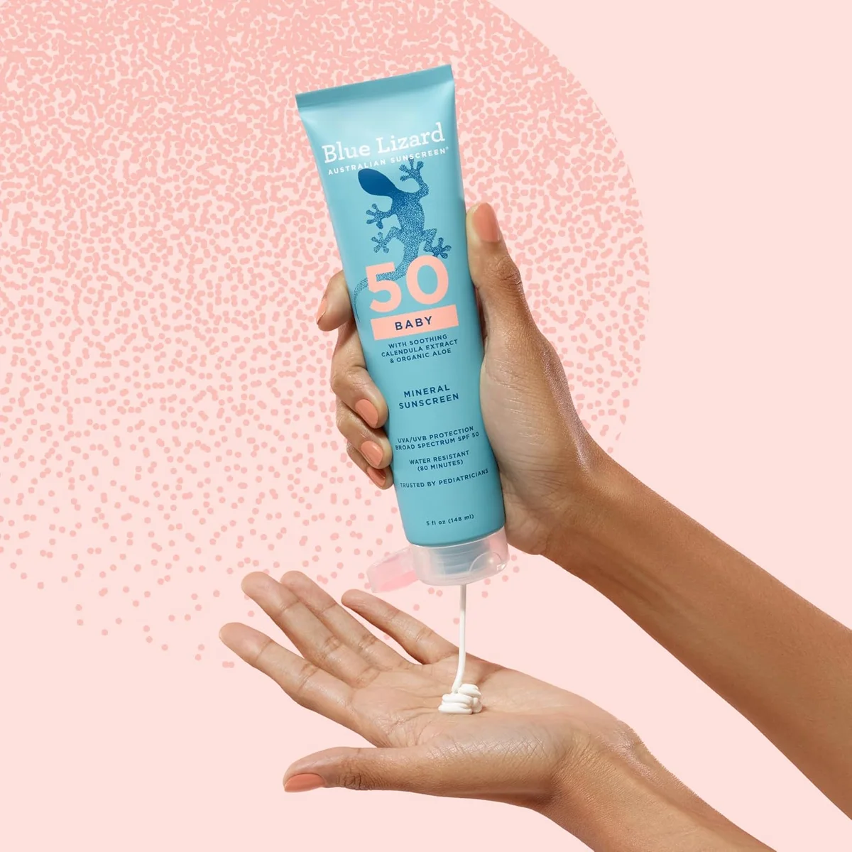 Blue Lizard BABY Mineral Sunscreen with Zinc Oxide, SPF 50+, Water Resistant, UVA/UVB Protection with Smart Cap Technology - Fragrance Free, 5 oz. Tube image 9