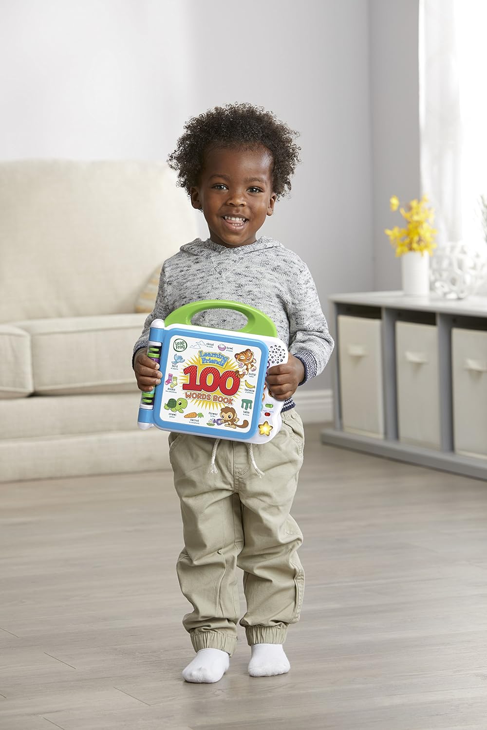 LeapFrog Learning Friends 100 Words Book Model 80-601540 Bilingual Interactive Plastic Green New image 5