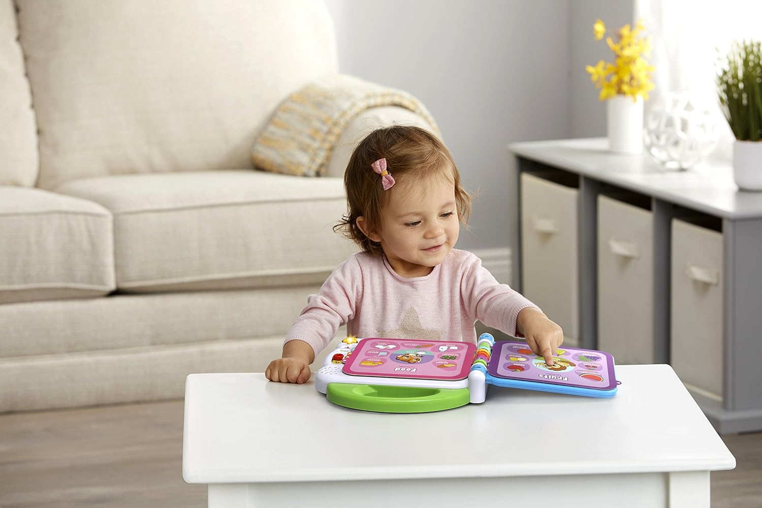 LeapFrog Learning Friends 100 Words Book Model 80-601540 Bilingual Interactive Plastic Green New image 6