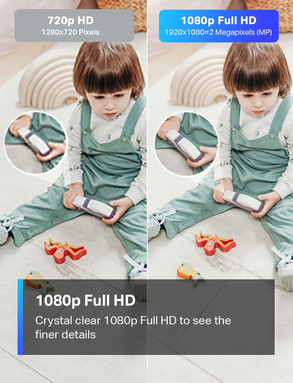 TP-Link Tapo 1080P Indoor Security Camera for Baby Monitor, Dog Camera w/Motion Detection, 2-Way Audio Siren, Night Vision, Cloud & SD Card Storage, Works w/Alexa & Google Home (Tapo C100) image 5