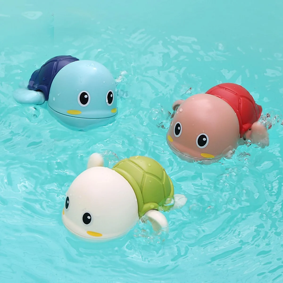SEPHIX Bath Toys Swimming Turtle 3-Pack Model A1 Multi-colored New image 4