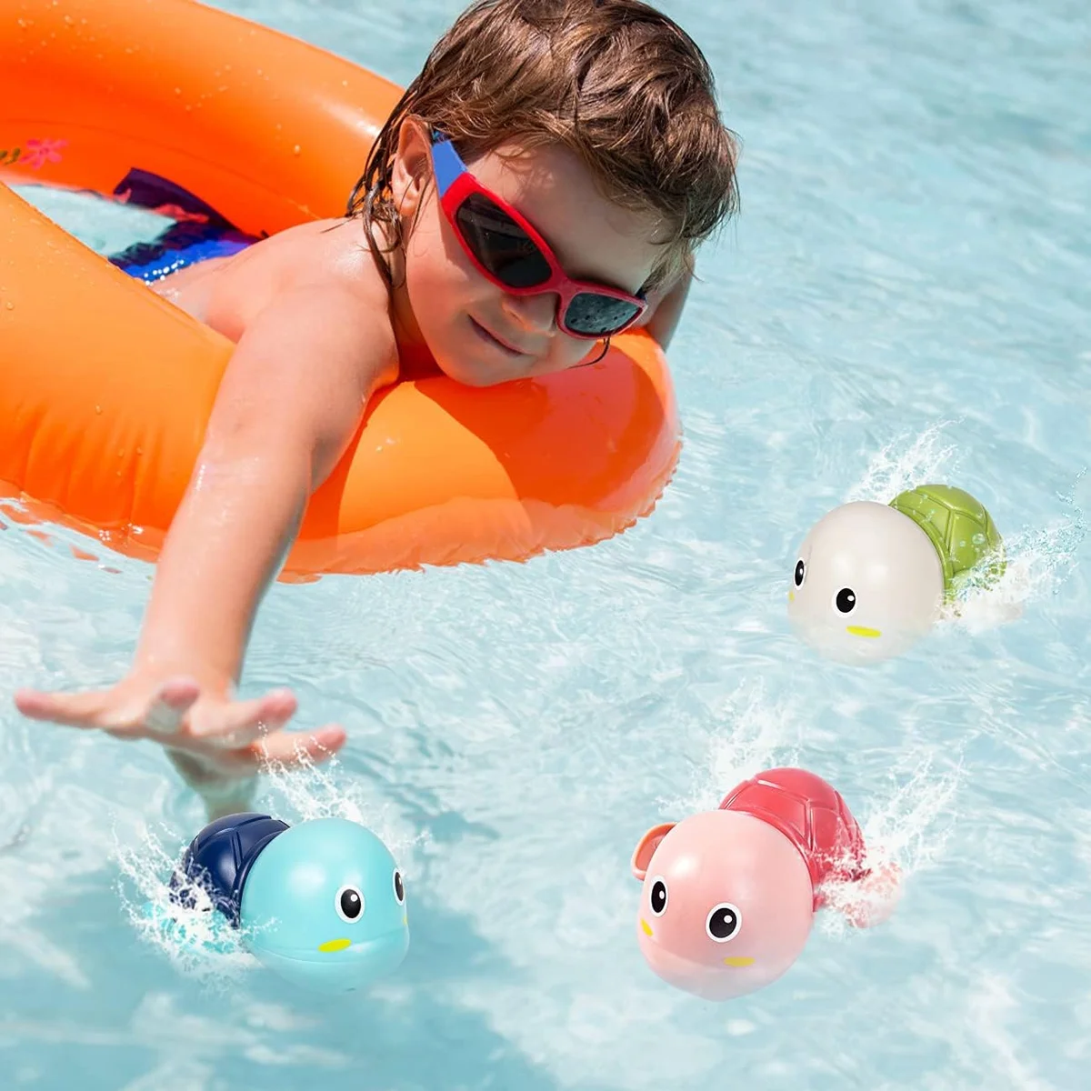 SEPHIX Bath Toys Swimming Turtle 3-Pack Model A1 Multi-colored New image 6