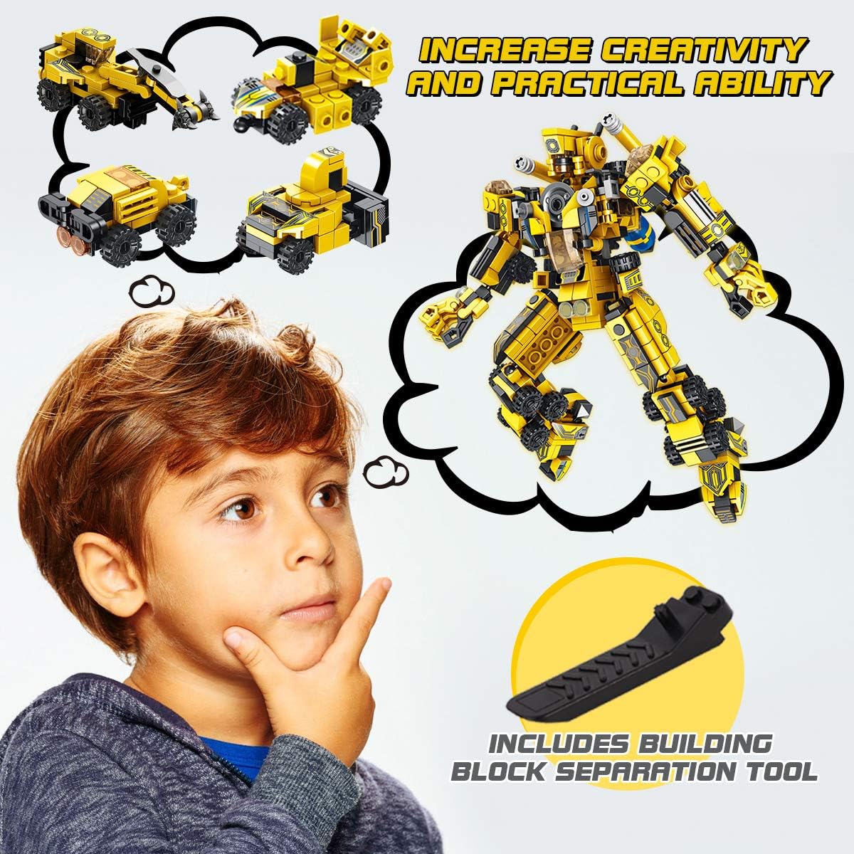 Sciencow Robot Building Toys 25-in-1 Construction Blocks Set Multicolor New image 5