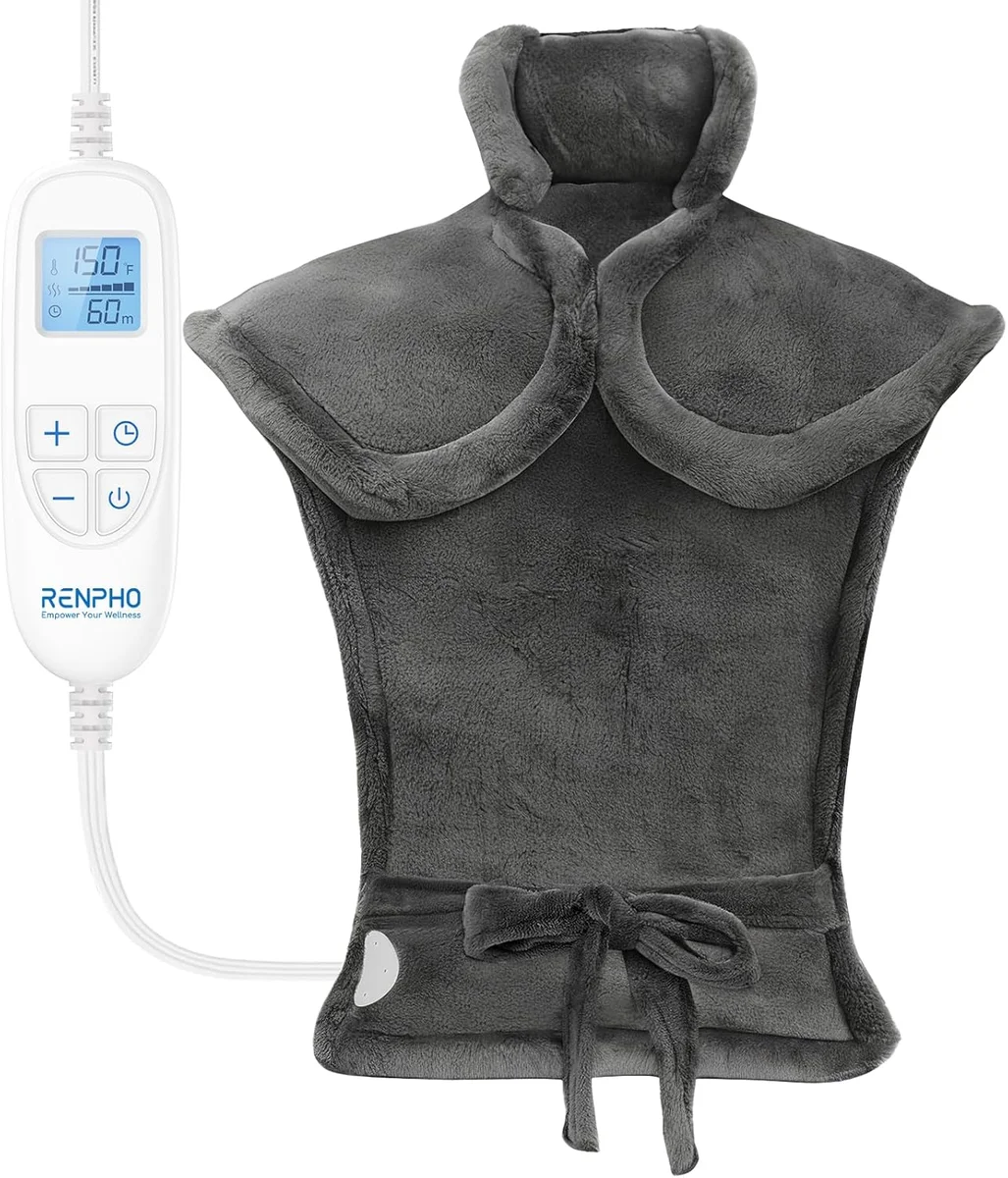 RENPHO Electric Heating Pad R-HAP 24x33 inches 6 Heat Levels A-gray New