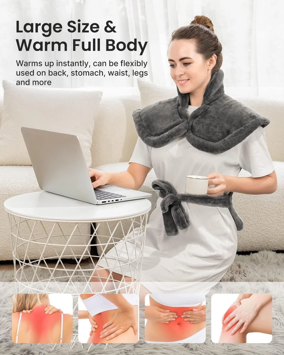 RENPHO Electric Heating Pad R-HAP 24x33 inches 6 Heat Levels A-gray New image 3