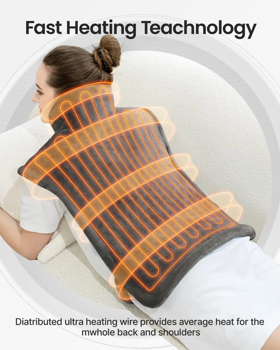 RENPHO Electric Heating Pad R-HAP 24x33 inches 6 Heat Levels A-gray New image 5