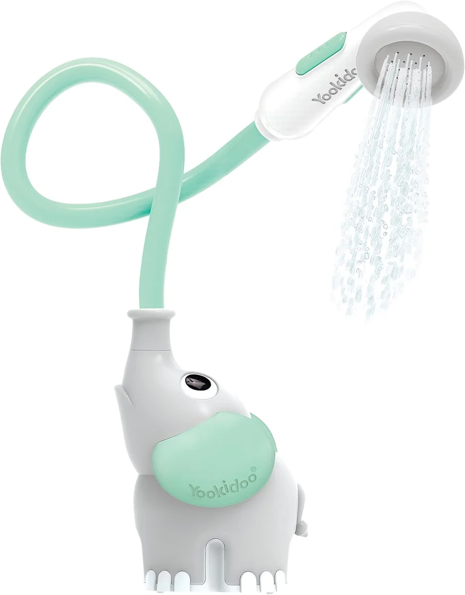 Yookidoo Baby Bath Shower Head Elephant Water Pump Model 40159-40308 Plastic New