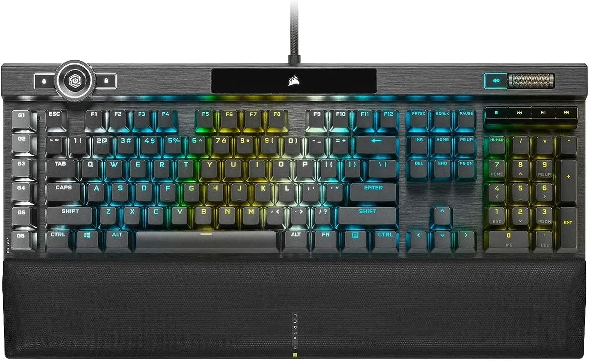 Corsair K100 RGB Optical-Mechanical Gaming Keyboard OPX Switches Black New
