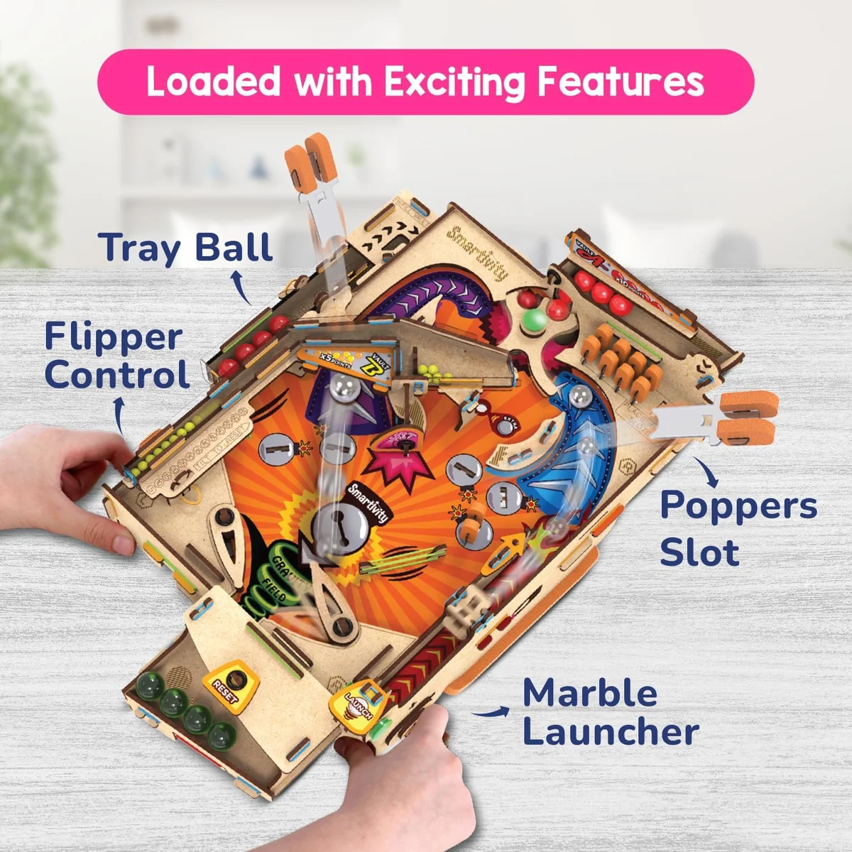 Smartivity DIY Pinball Machine SMRT1169 | STEM Toy for Kids 8-14 Years Old | Multicolored | New image 2
