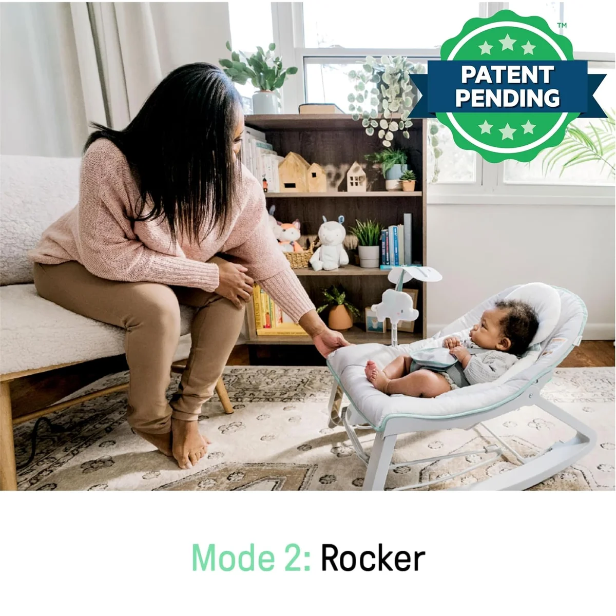 Ingenuity Keep Cozy 3-in-1 Vibrating Baby Bouncer 12428 - For Infants to Toddlers Up to 40 lbs Weaver - New image 7